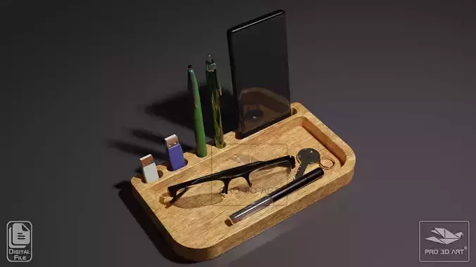Phone Keys Pen Holder 5 - CNC Files for Wood