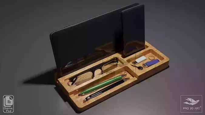 Phone Keys Pen Holder 4 - CNC Files for Wood