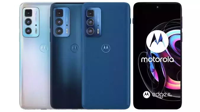 Motorola Edge 20 Pro All Colors 3D model