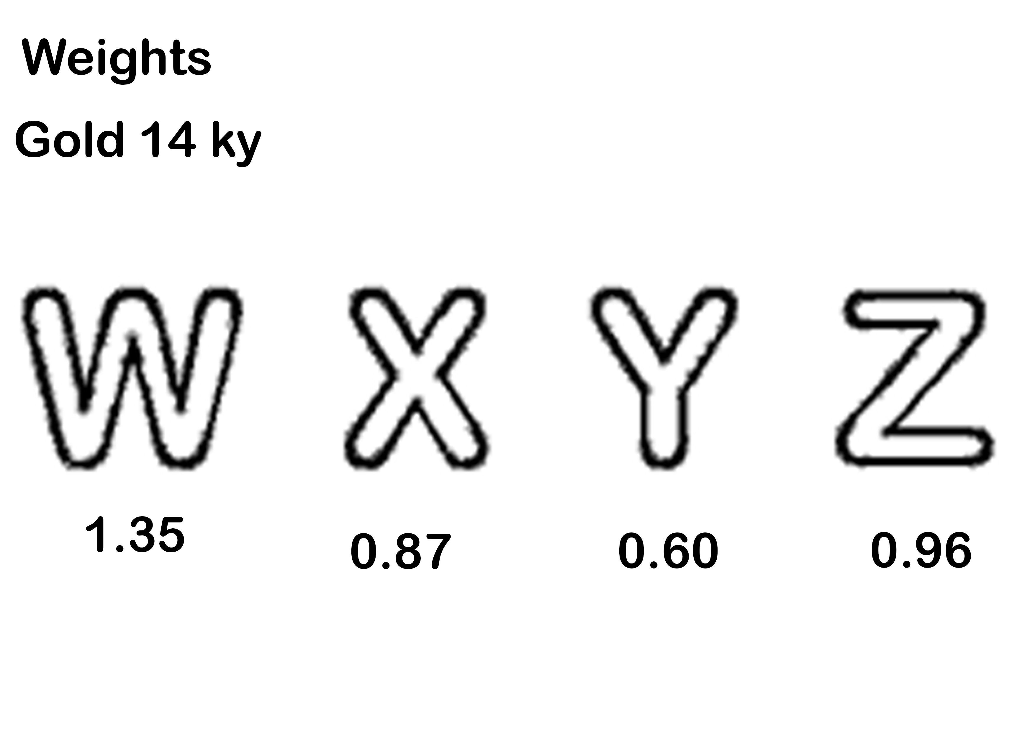 alphabets  pendants 3D print model_9