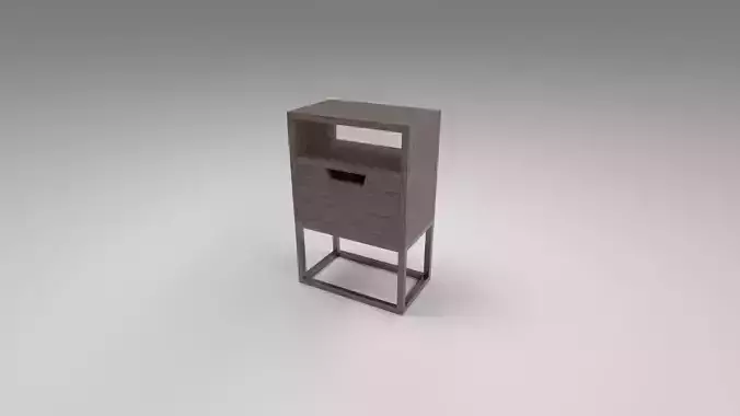 Modern bedside table brown