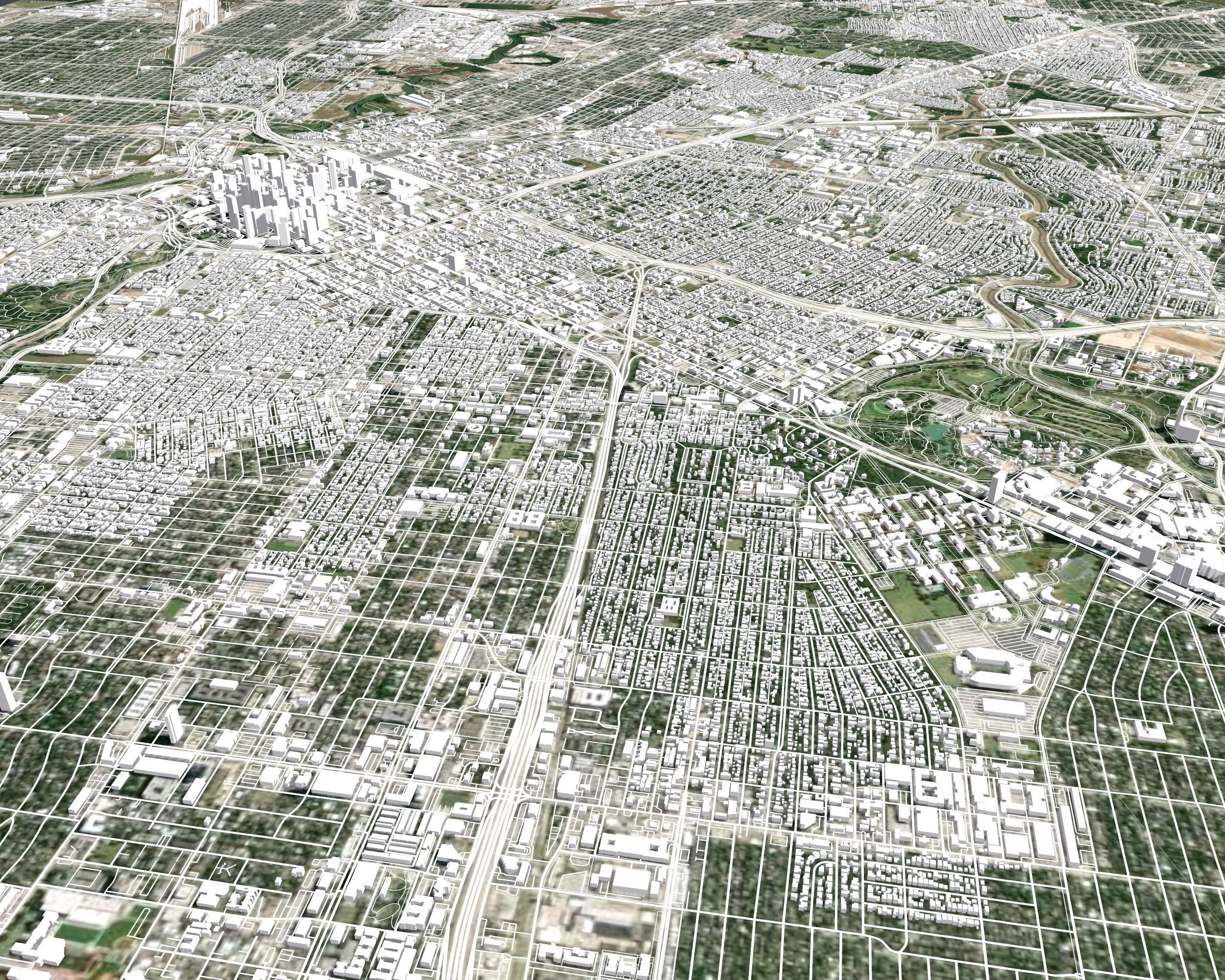 Cityscape Houston USA 3D model_11