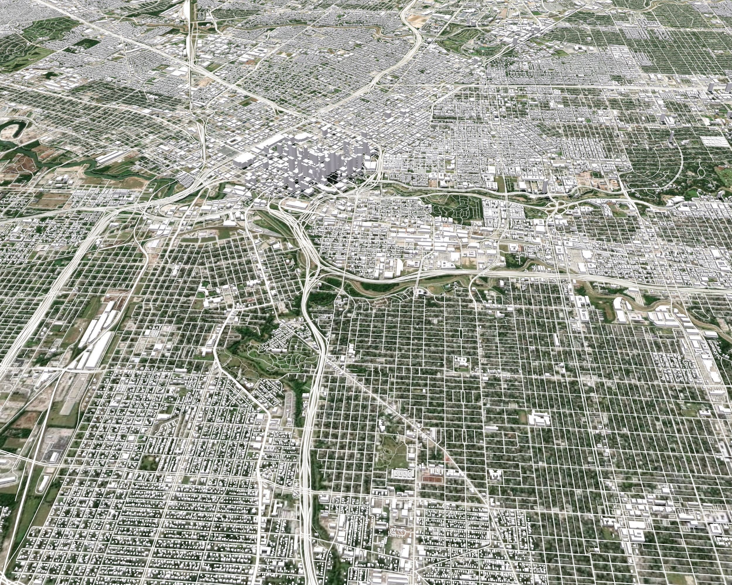 Cityscape Houston USA 3D model_9