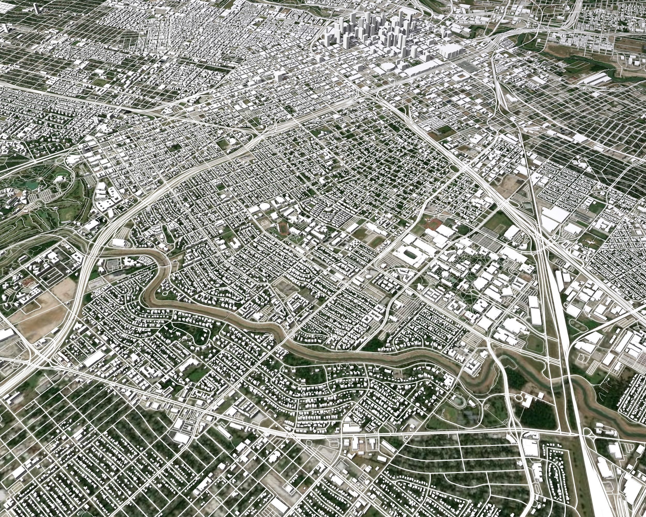 Cityscape Houston USA 3D model_12