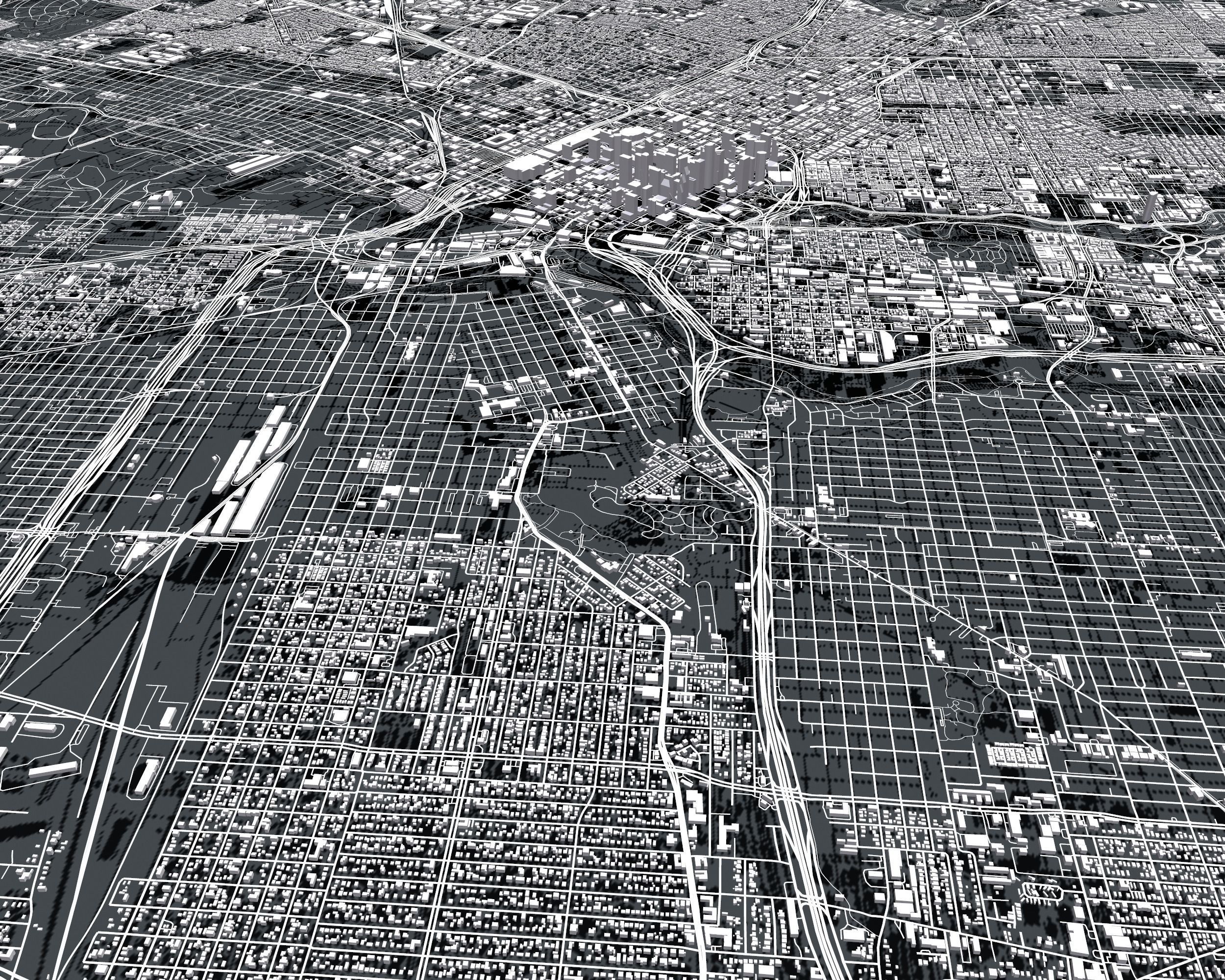 Cityscape Houston USA 3D model_4