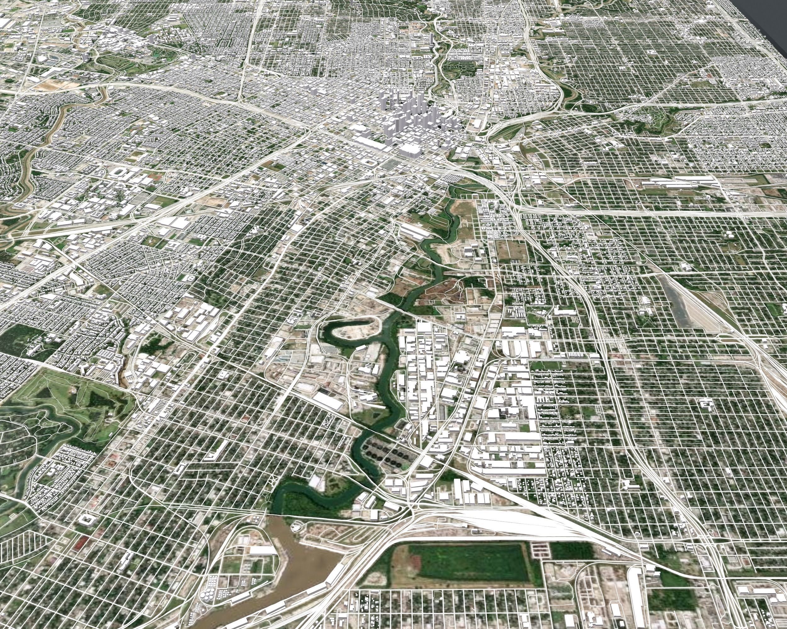 Cityscape Houston USA 3D model_7