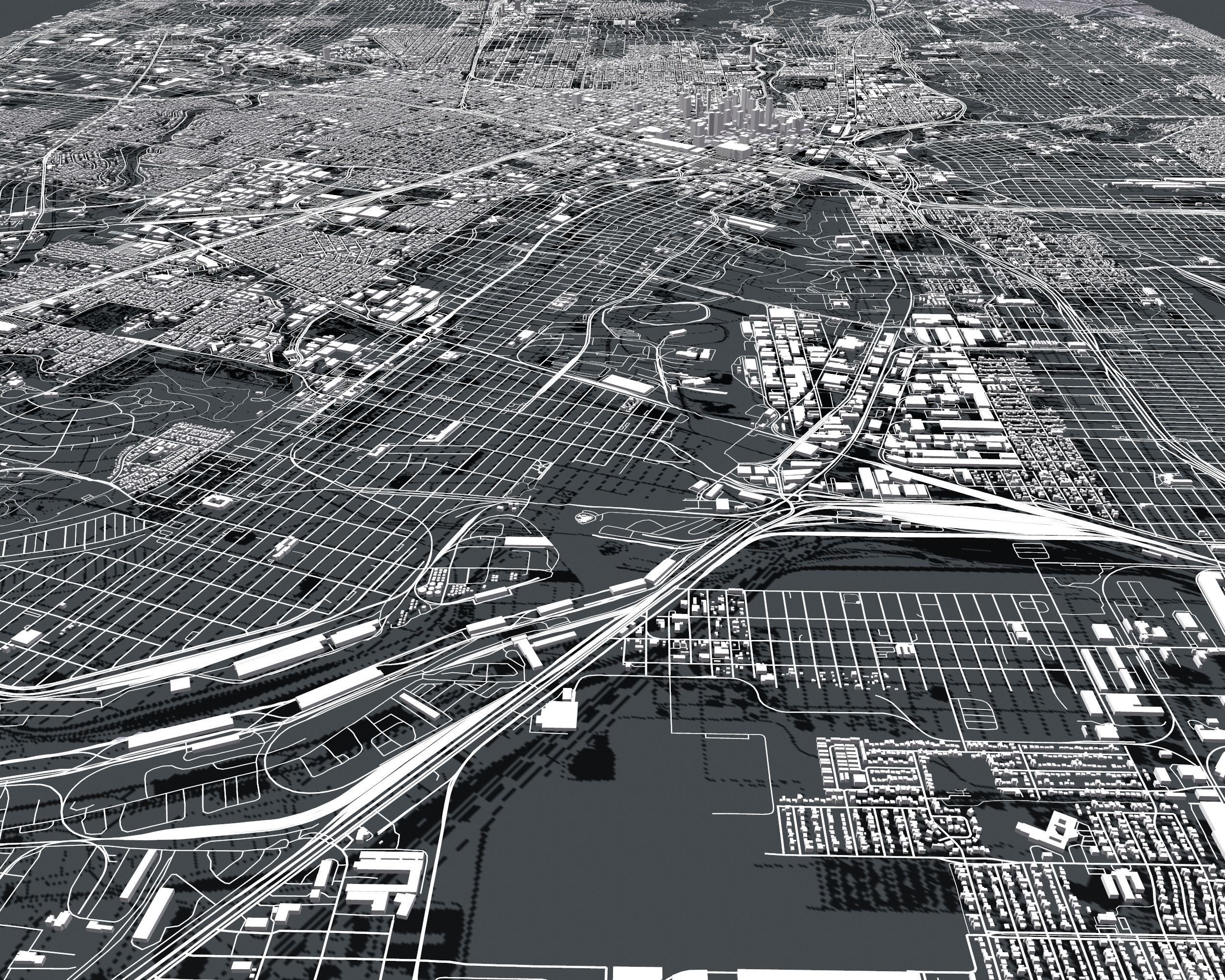 Cityscape Houston USA 3D model_13