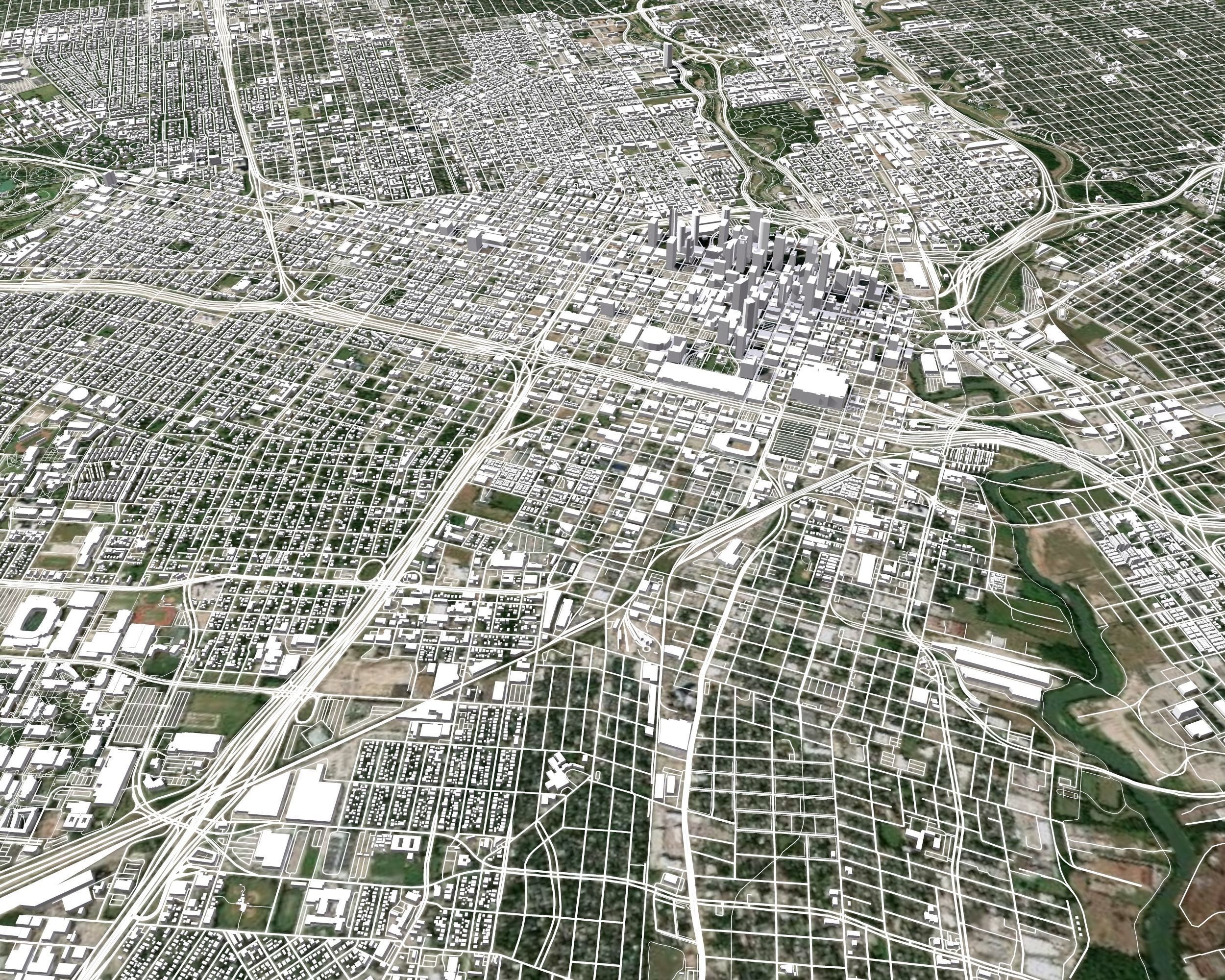 Cityscape Houston USA 3D model_14