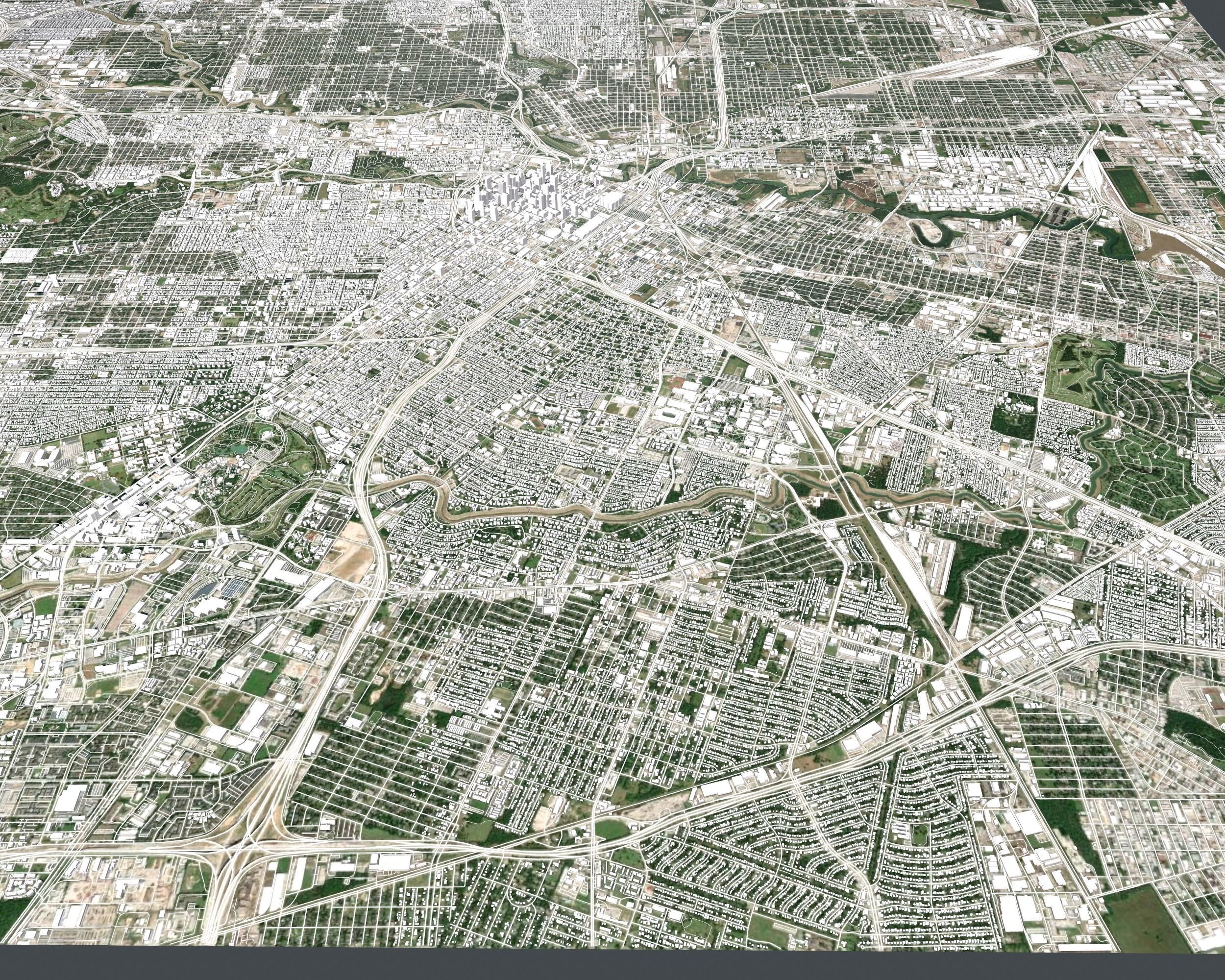 Cityscape Houston USA 3D model_5