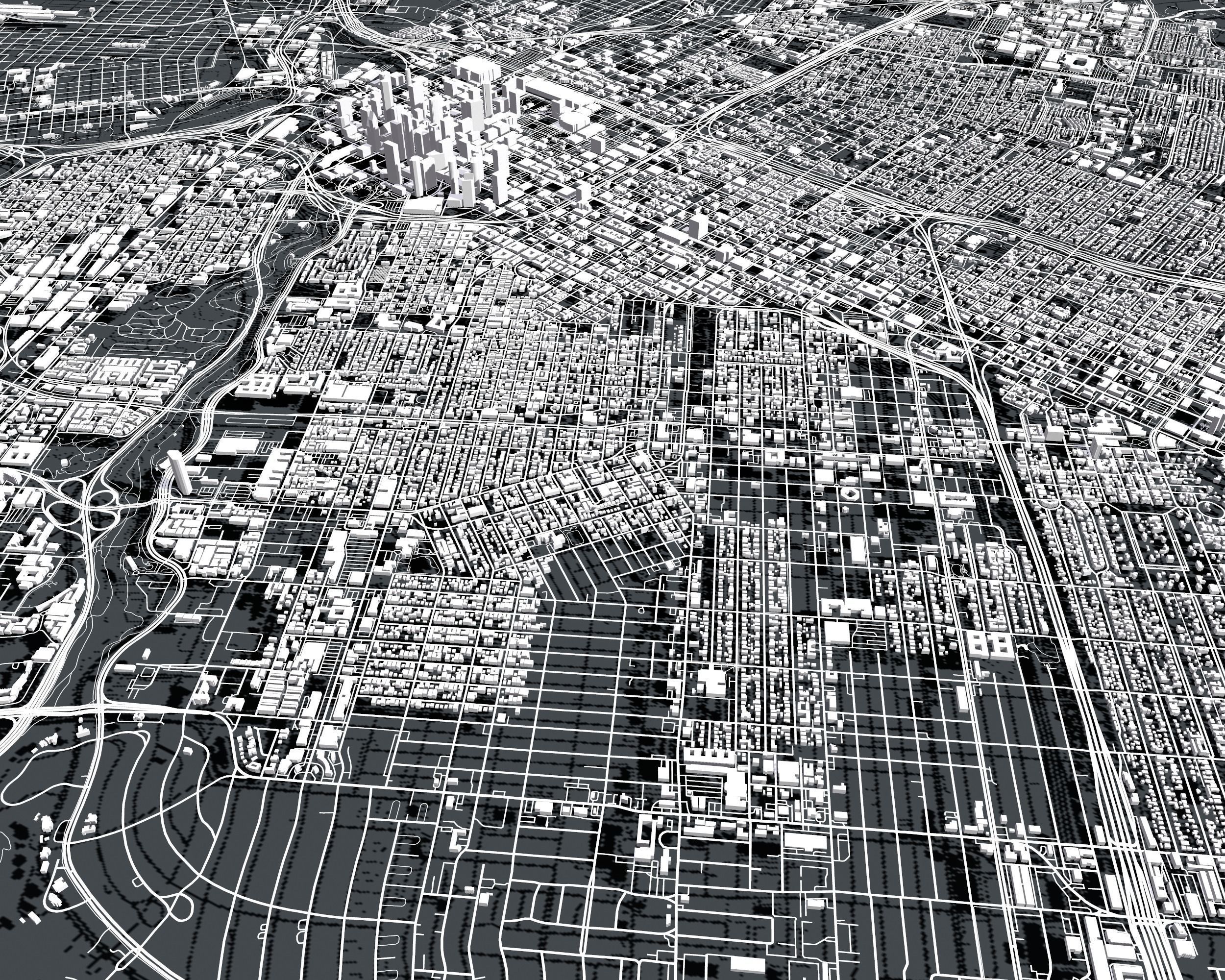 Cityscape Houston USA 3D model_6