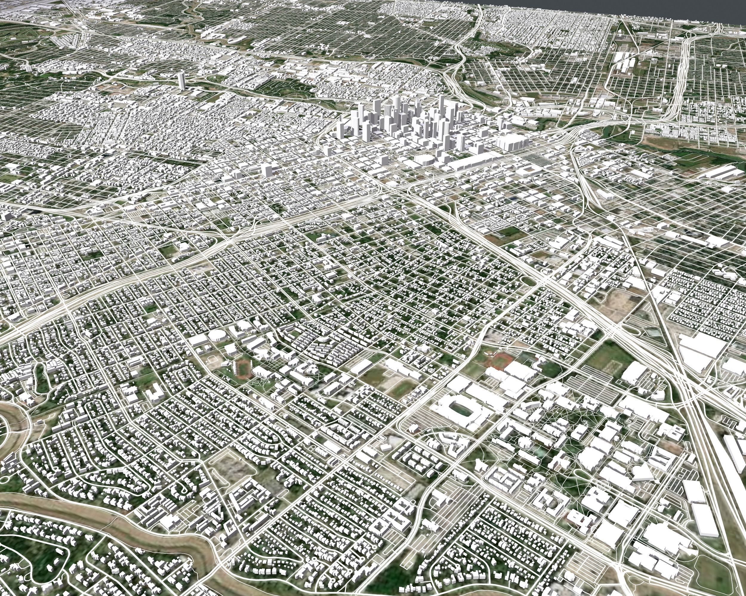 Cityscape Houston USA 3D model_16