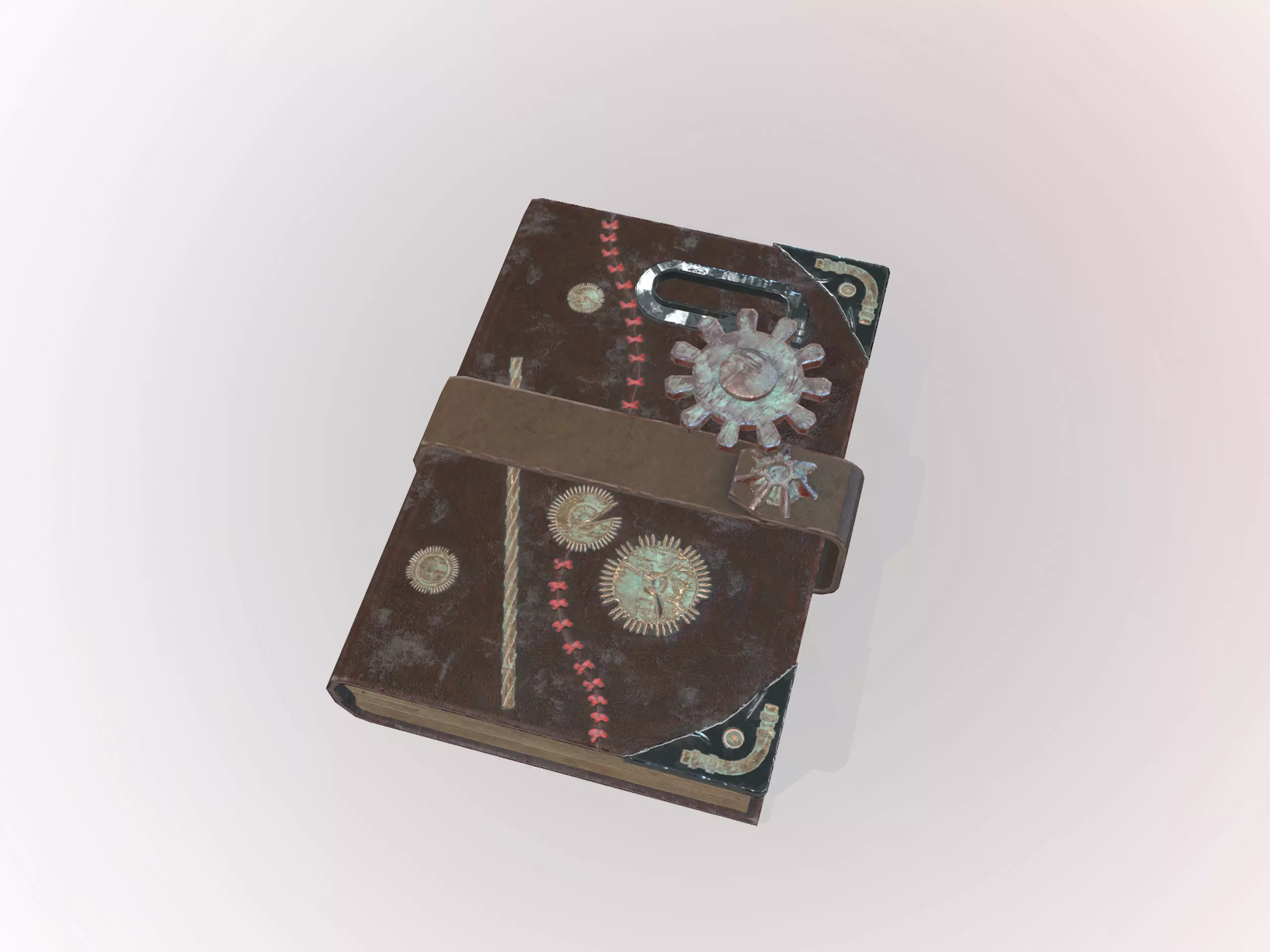 Grimoire Low-poly 3D model