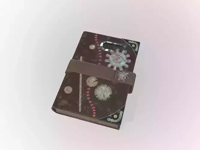 Grimoire Low-poly 3D model