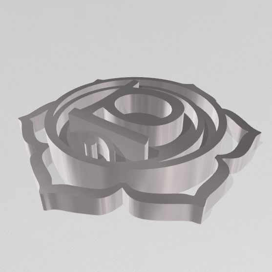 7 Chakras metal logo 3D print model_5