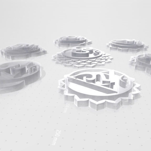 7 Chakras metal logo 3D print model_27