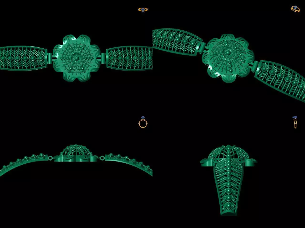 Bracelet 13 3D print model_0