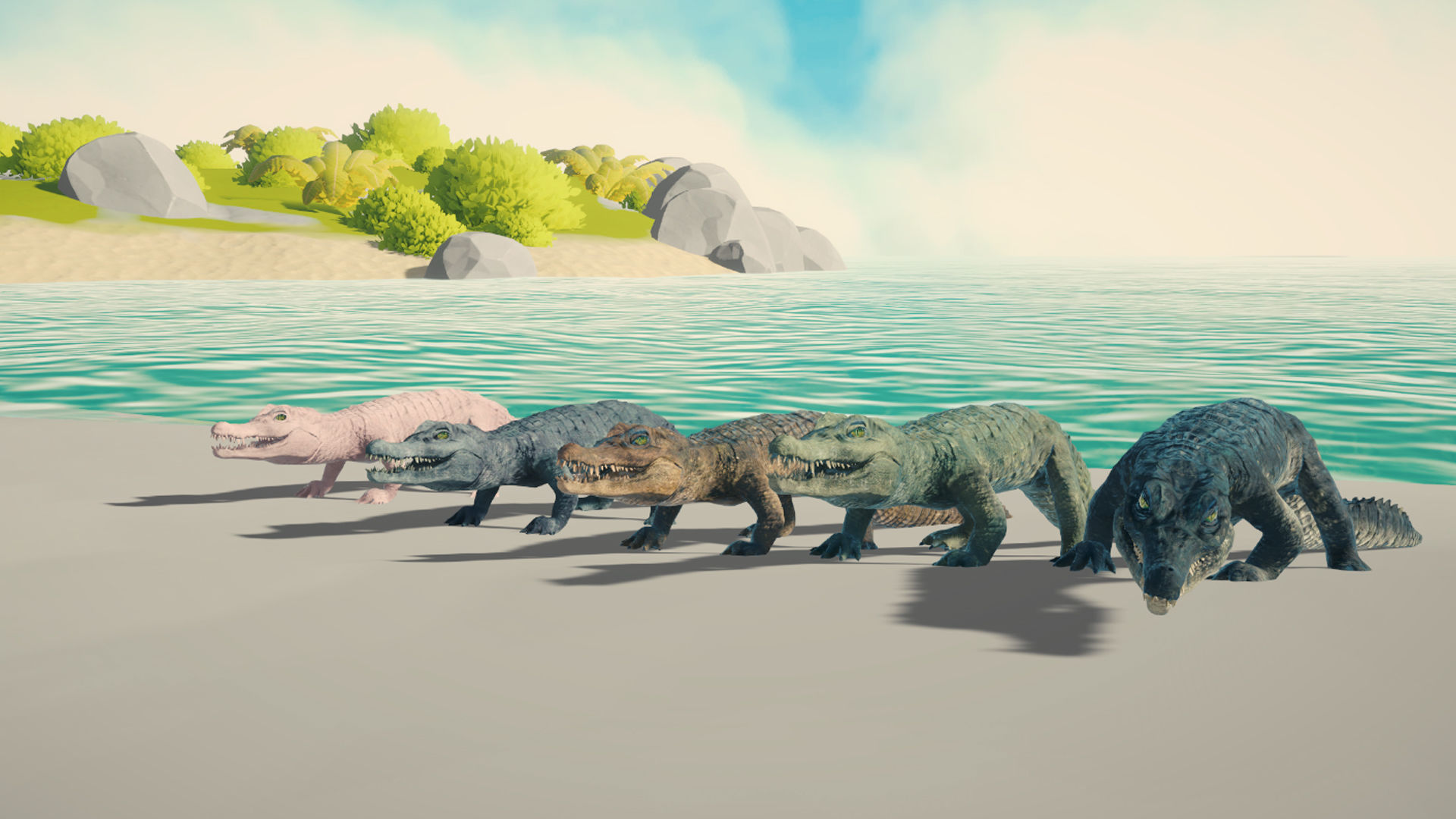 Realistic Crocodile - Alligator Low-poly 3D model_17