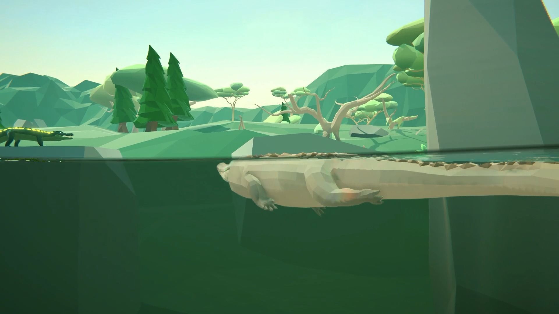 Realistic Crocodile - Alligator Low-poly 3D model_22