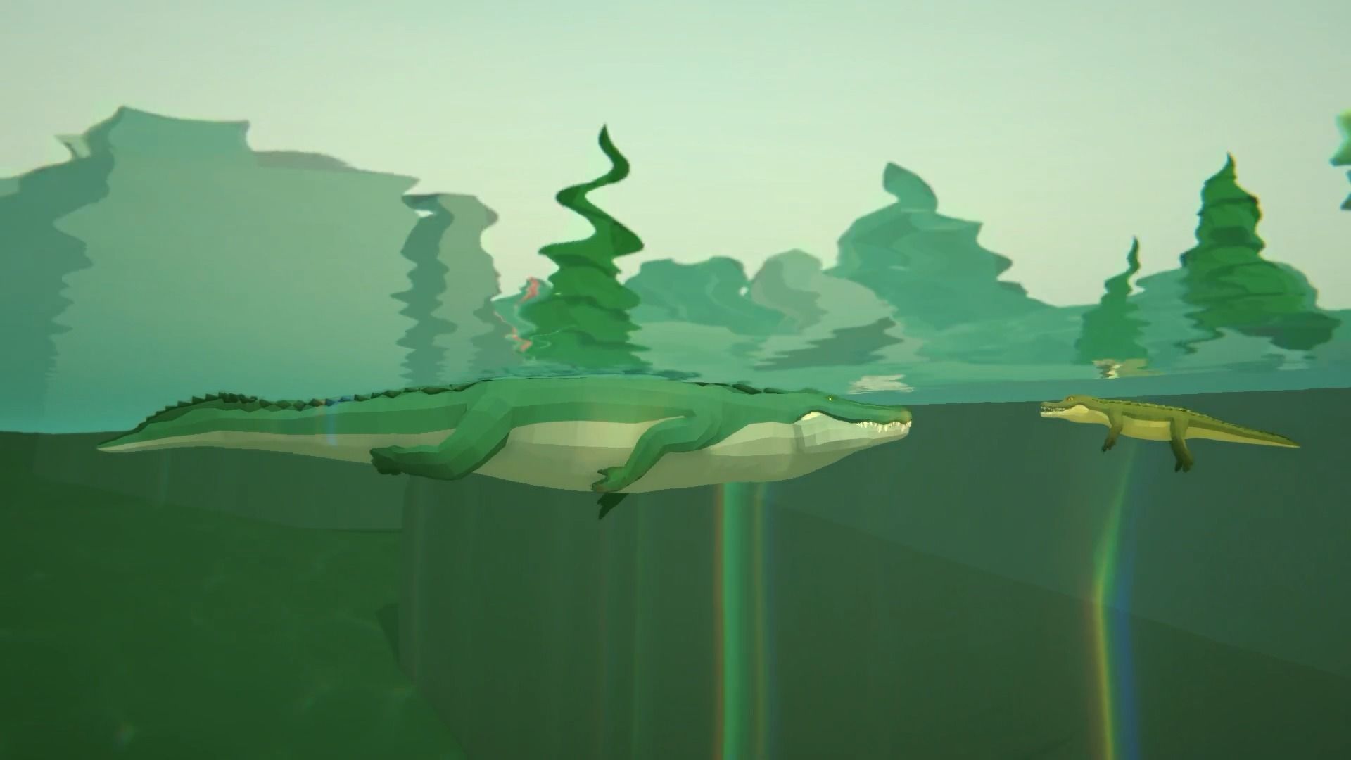 Realistic Crocodile - Alligator Low-poly 3D model_21