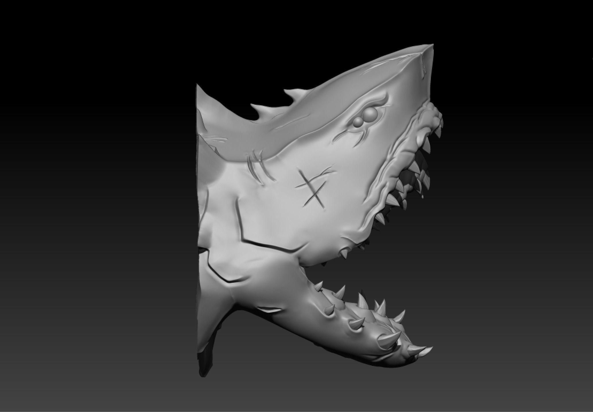 Sea of Thieves Megalodon Trophy 3D print model_7