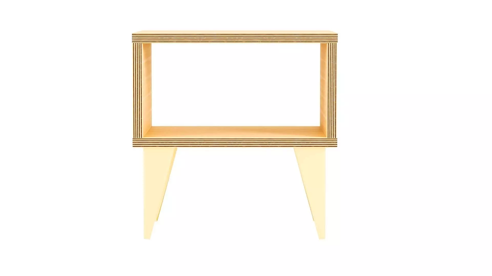 Nightstand in wood Free low-poly 3D model