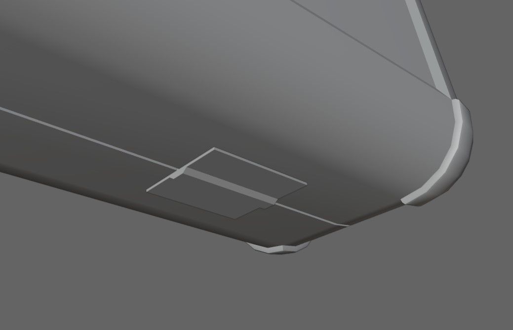 Suitcase - Aluminum Case - Maleta Low-poly 3D model_18