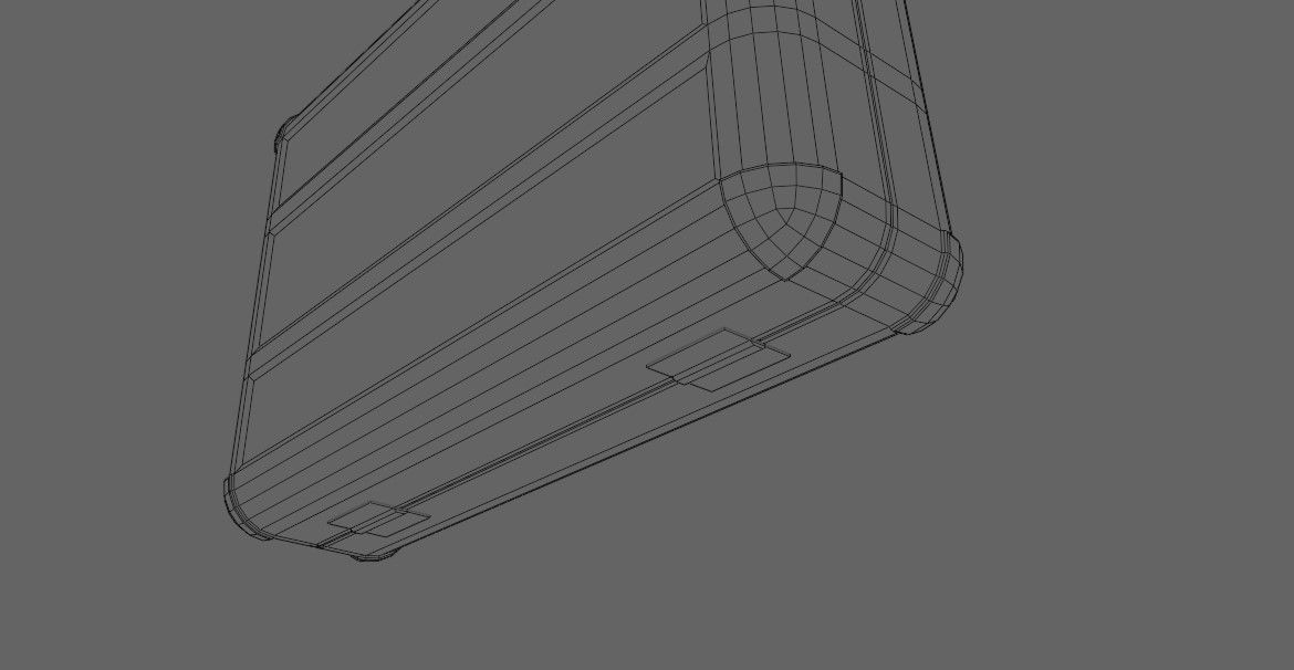Suitcase - Aluminum Case - Maleta Low-poly 3D model_20