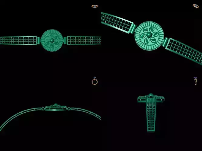 Bracelet 2 watch with different parts