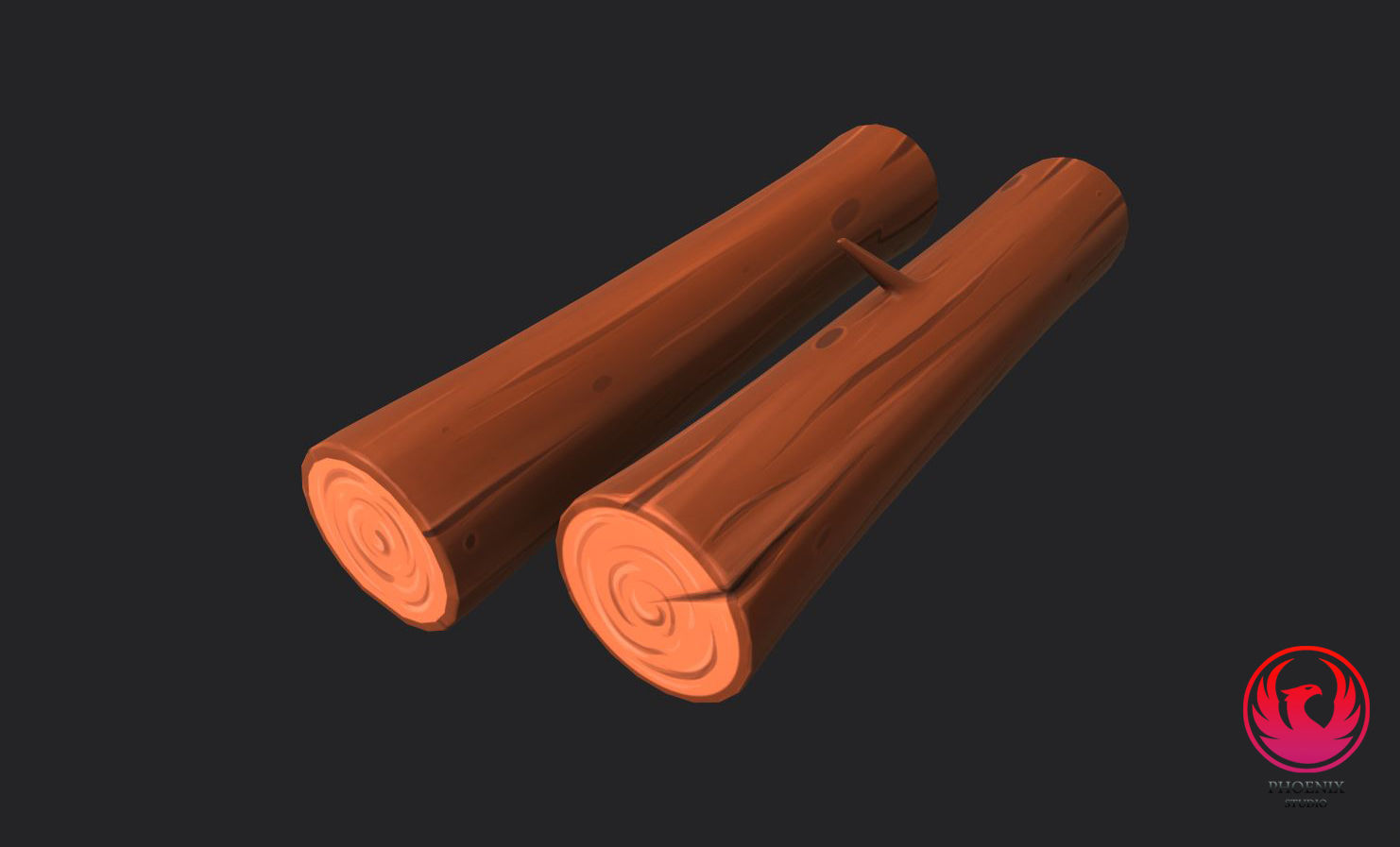 Wood Pack Low-poly 3D model_1