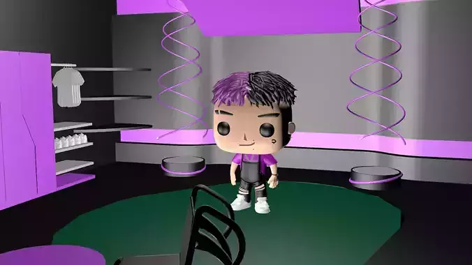 Tiago pzk Funko Pop Style 3D model