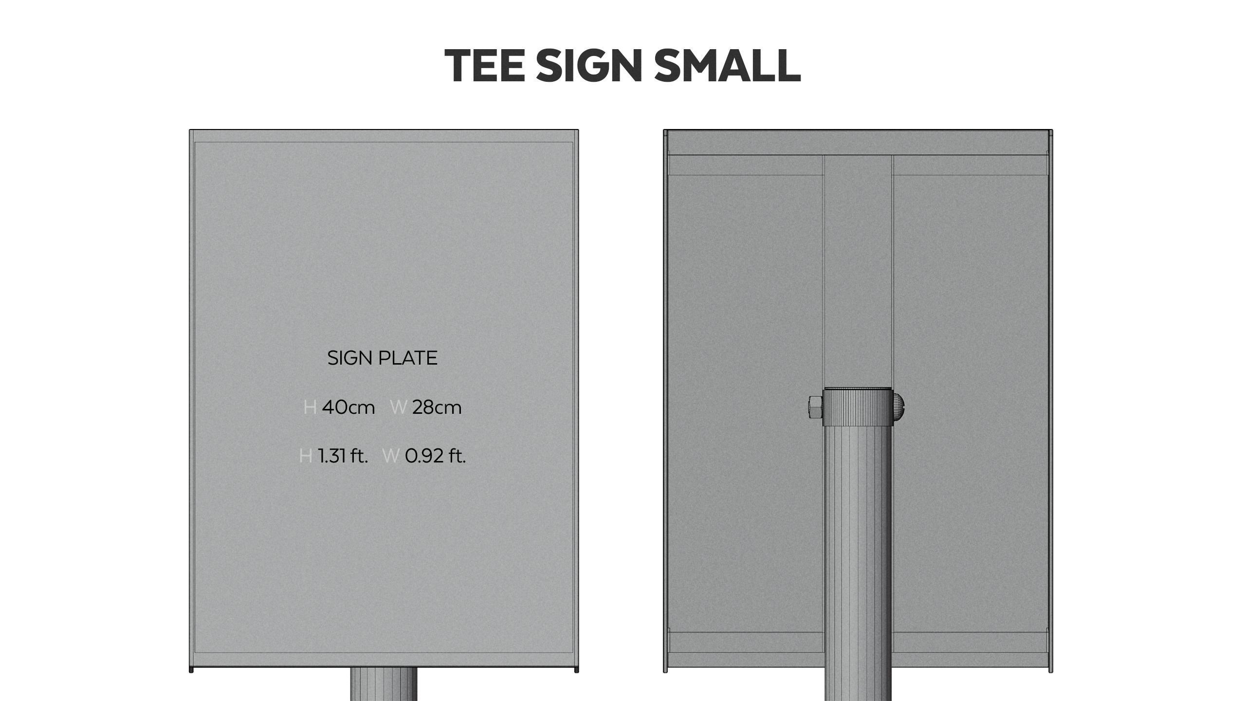 Information Boards and Tee signs 3D model_8