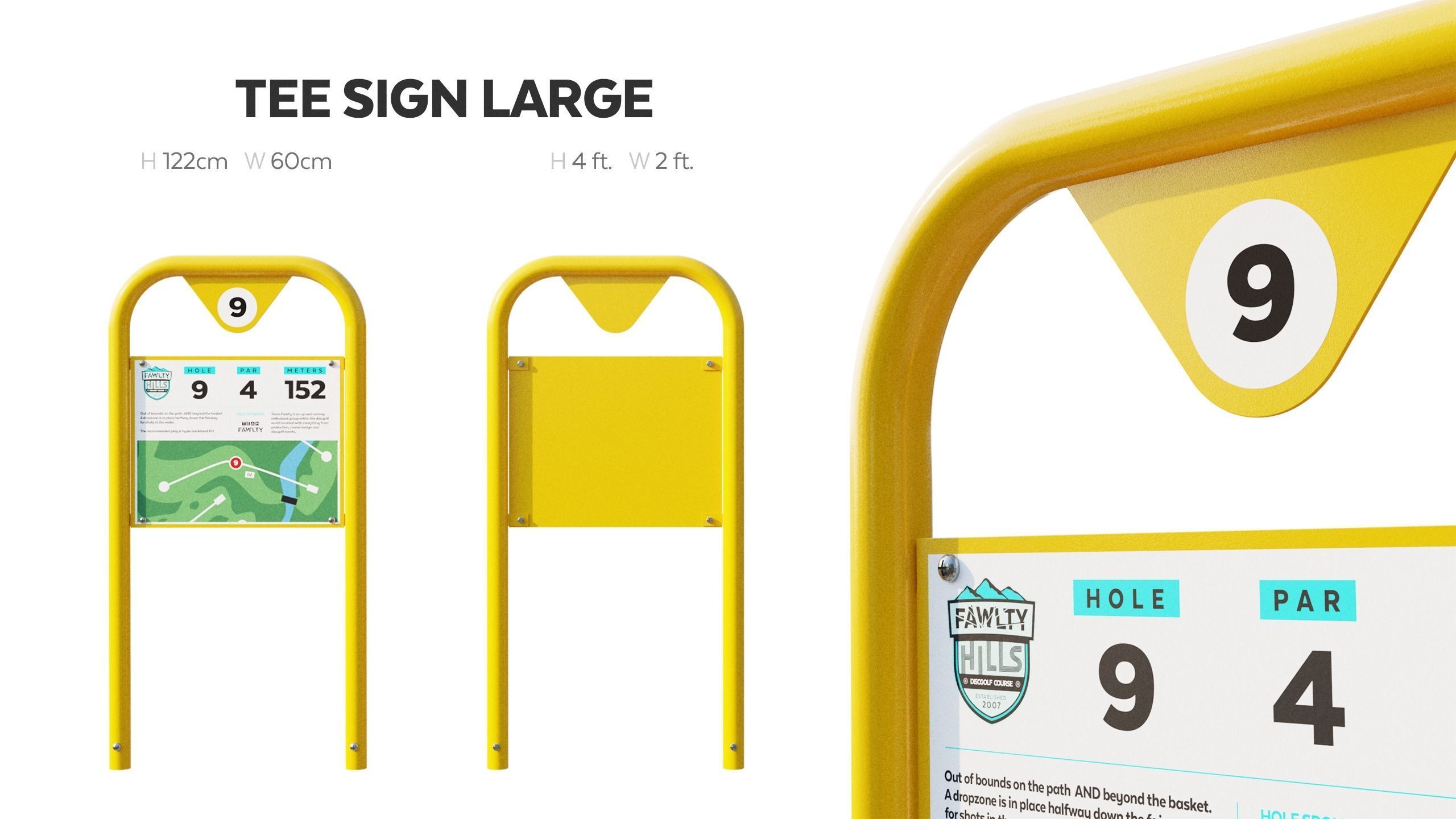 Information Boards and Tee signs 3D model_5