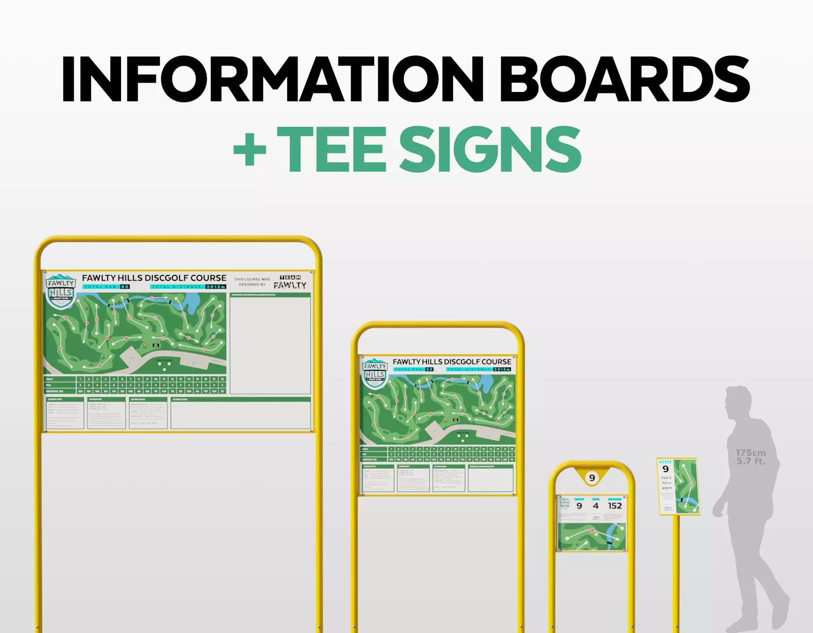 Information Boards and Tee signs 3D model_0