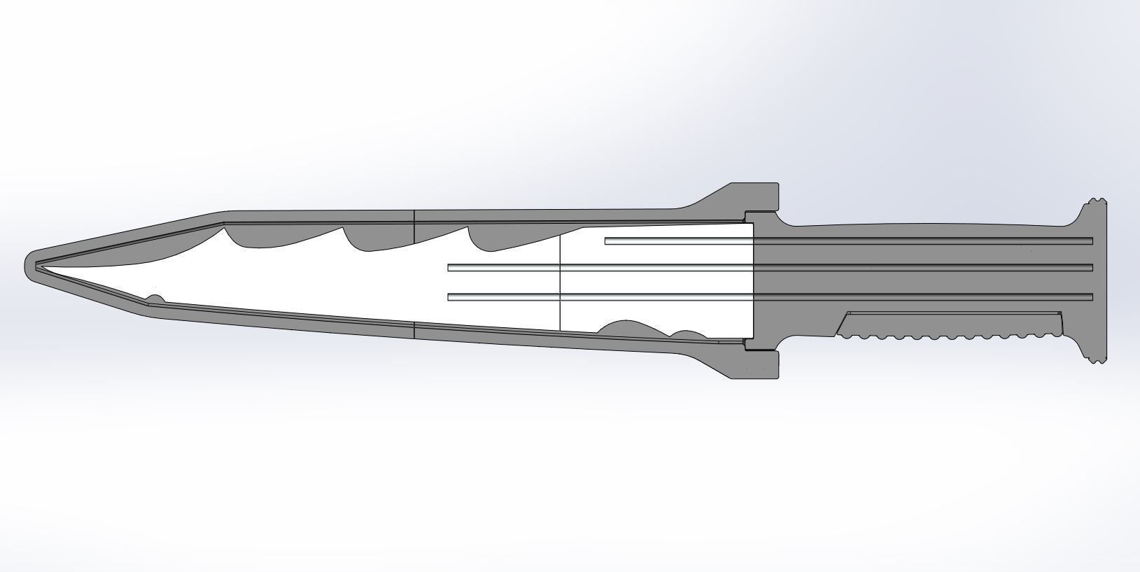 Knife from Star Trek The Next Generation TV series 3D print model_36