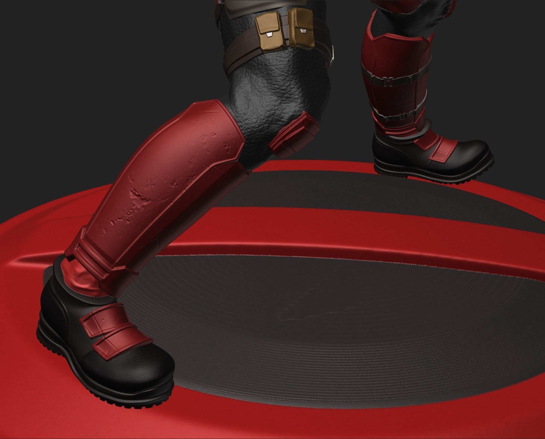 Deadpool statue 3D print model_13