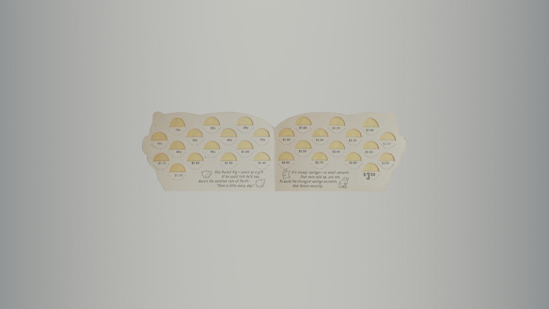 Antique Pig Coin Savers 3D Model Collection_14