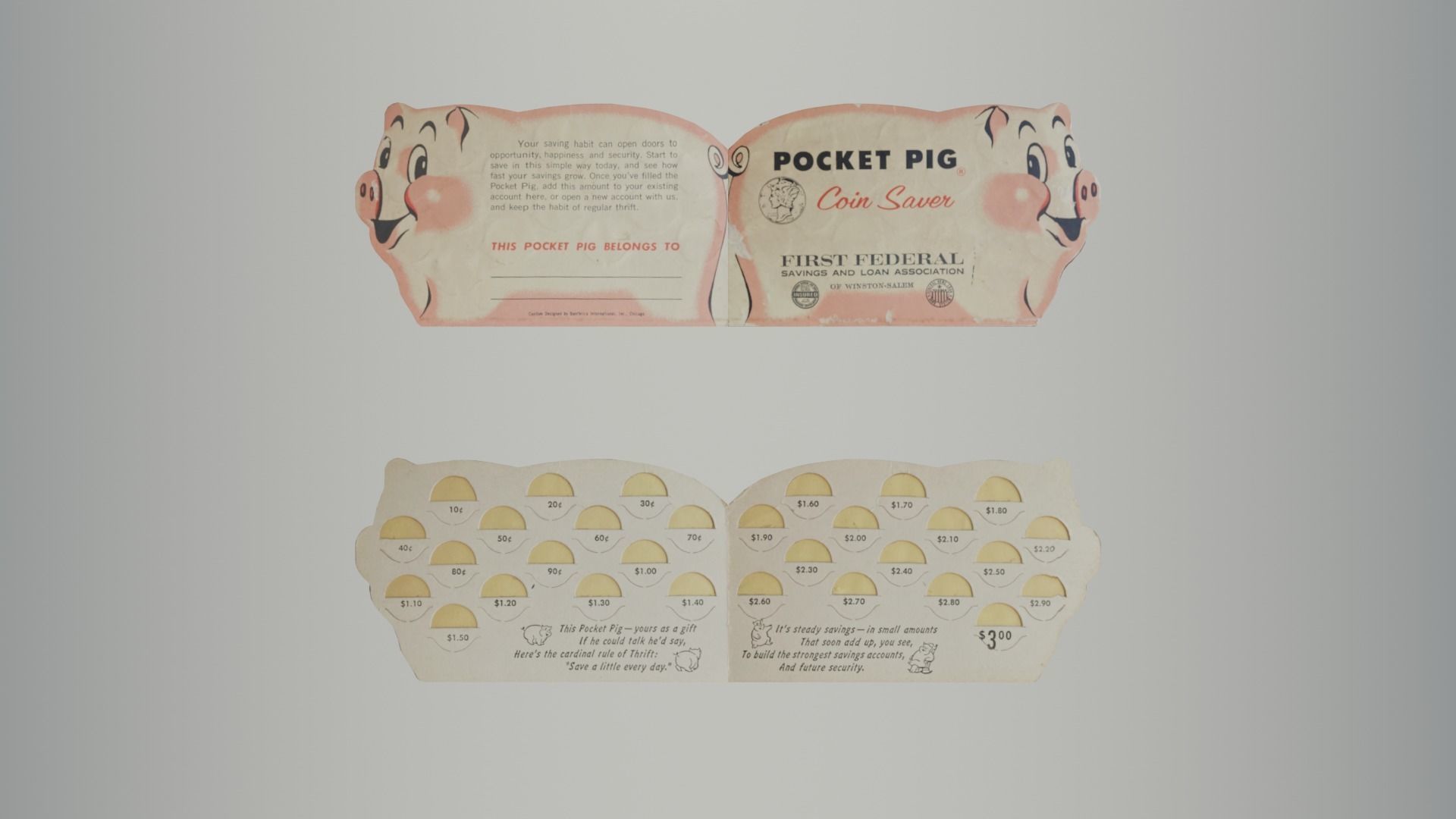 Antique Pig Coin Savers 3D Model Collection_18