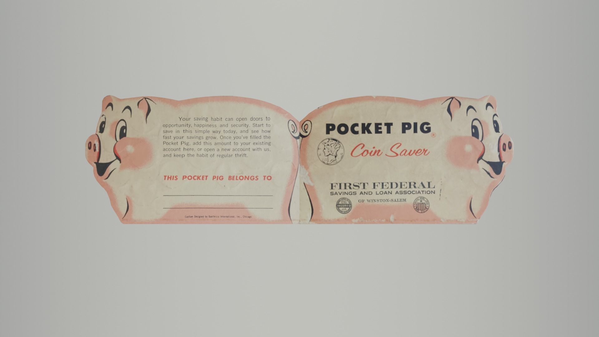 Antique Pig Coin Savers 3D Model Collection_11