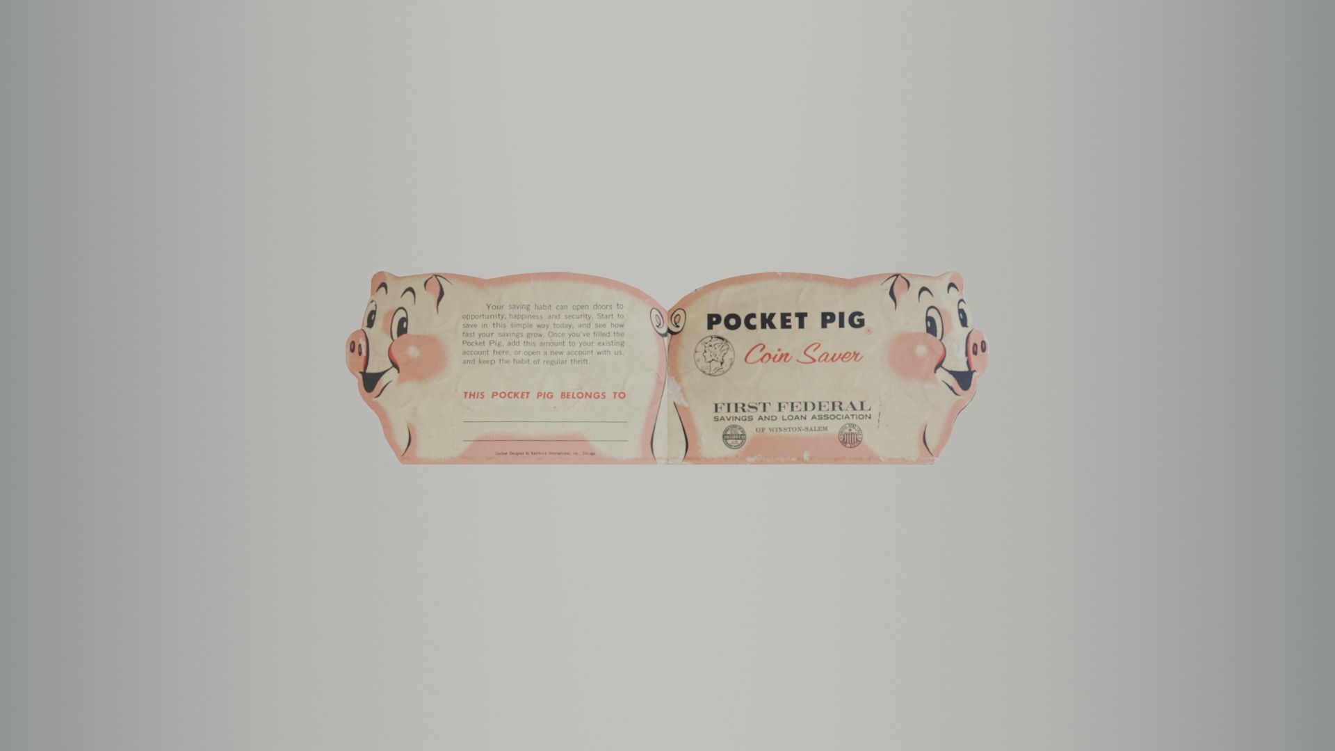 Antique Pig Coin Savers 3D Model Collection_15