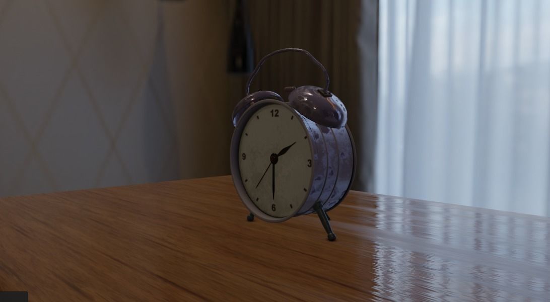 Alarm Clock 3D model_2