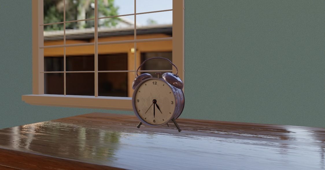 Alarm Clock 3D model_7