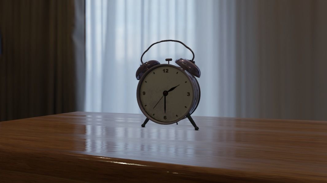 Alarm Clock 3D model_1