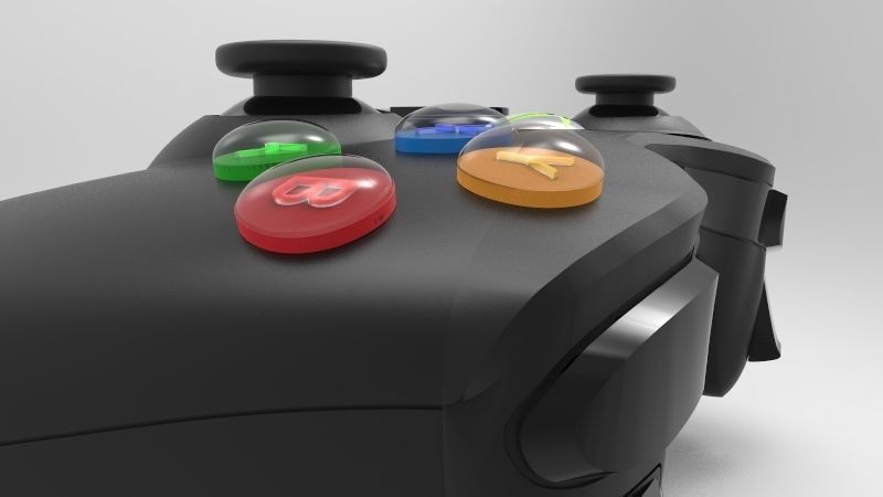 Xbox controller 3D model_4