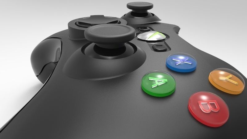 Xbox controller 3D model_1