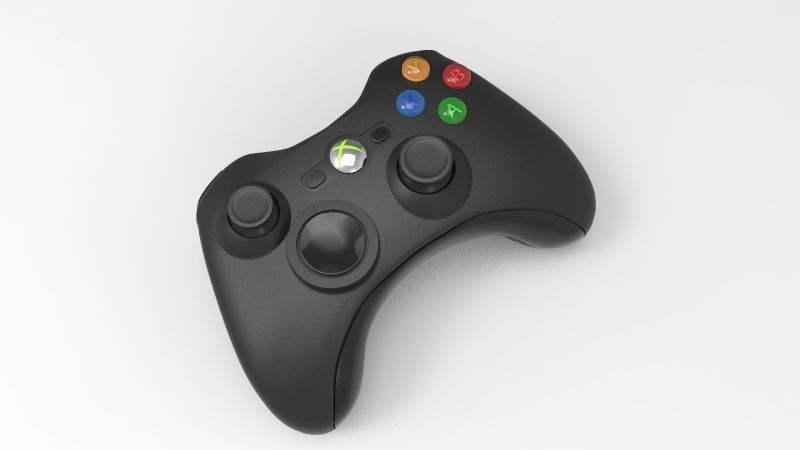 Xbox controller 3D model_2