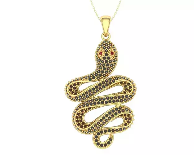 snake necklace 3D model