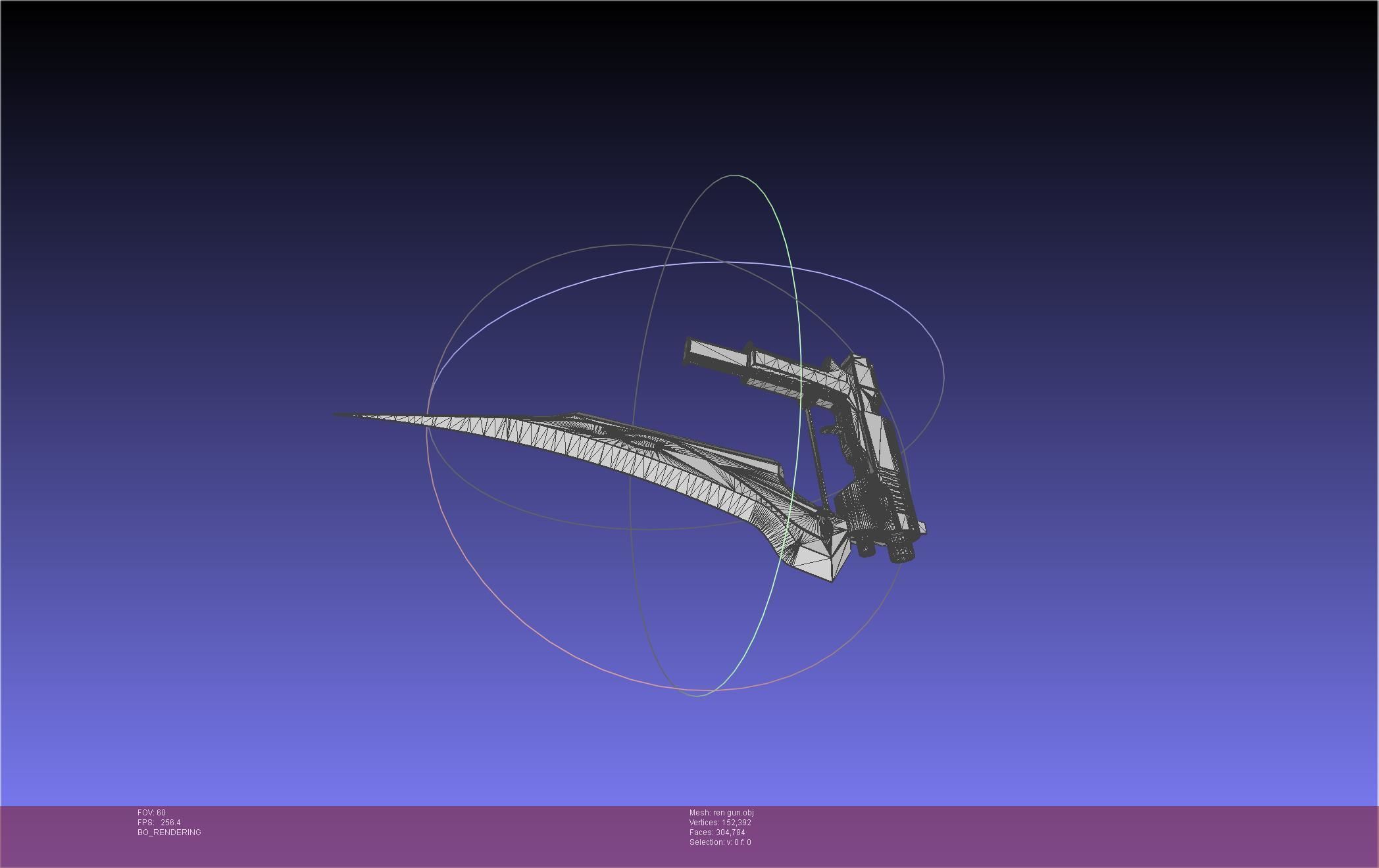 RWBY Ren Gun Basic Model 3D model_44