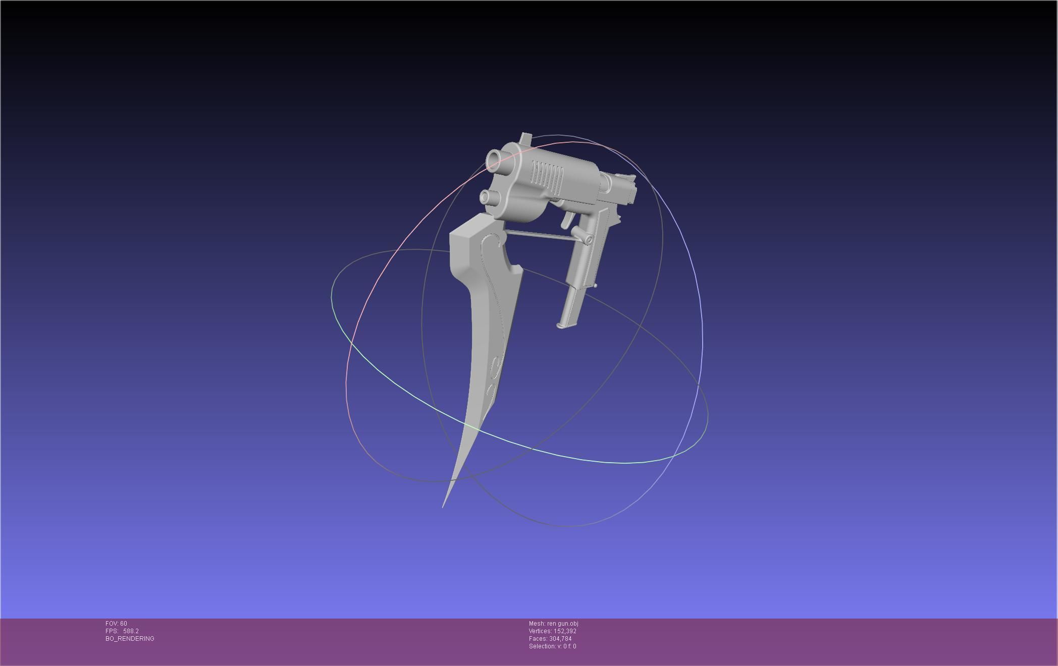 RWBY Ren Gun Basic Model 3D model_12