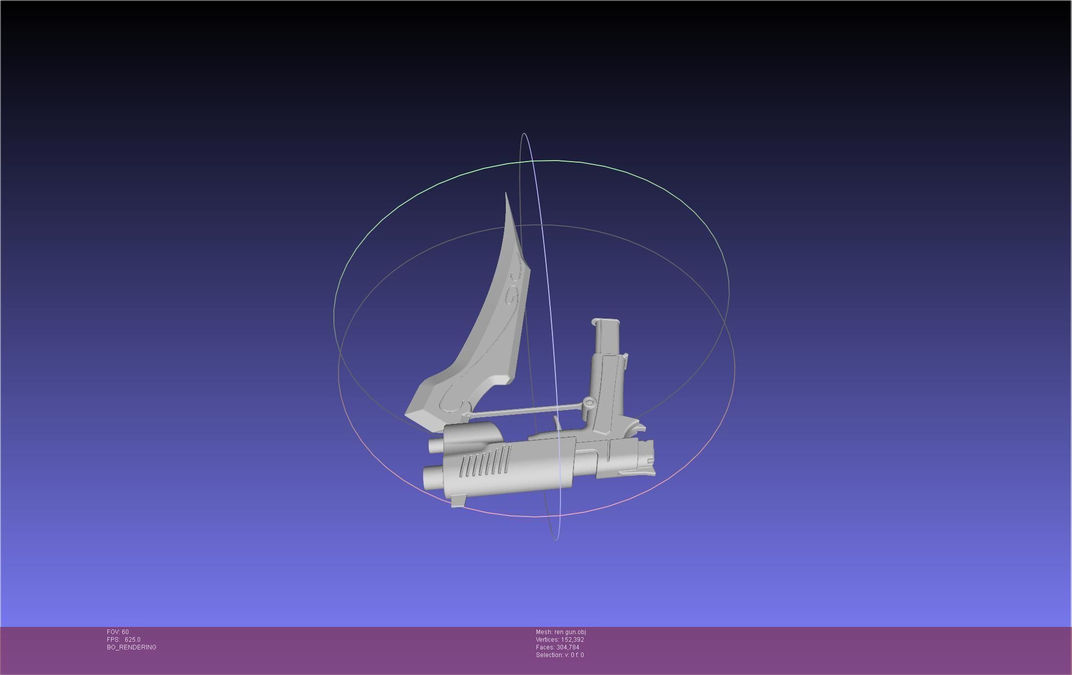 RWBY Ren Gun Basic Model 3D model_25