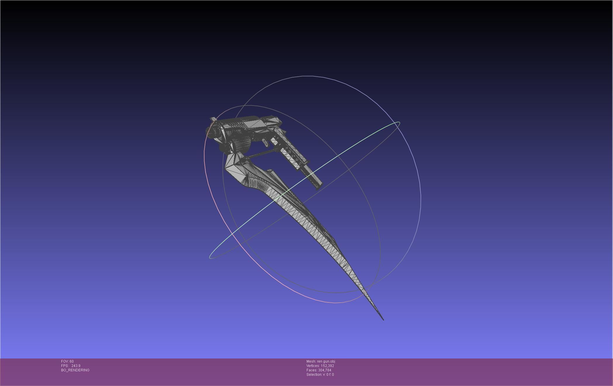 RWBY Ren Gun Basic Model 3D model_46